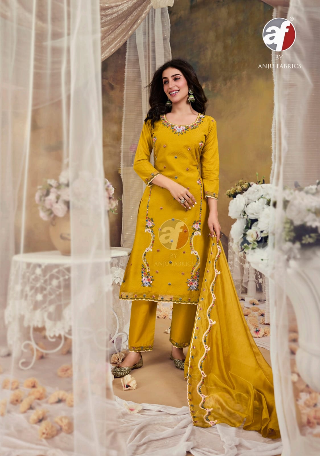Cotton Queen By Af Designer Plus Size Kurti With Bottom Dupatta Wholesale Clothing Suppliers In India